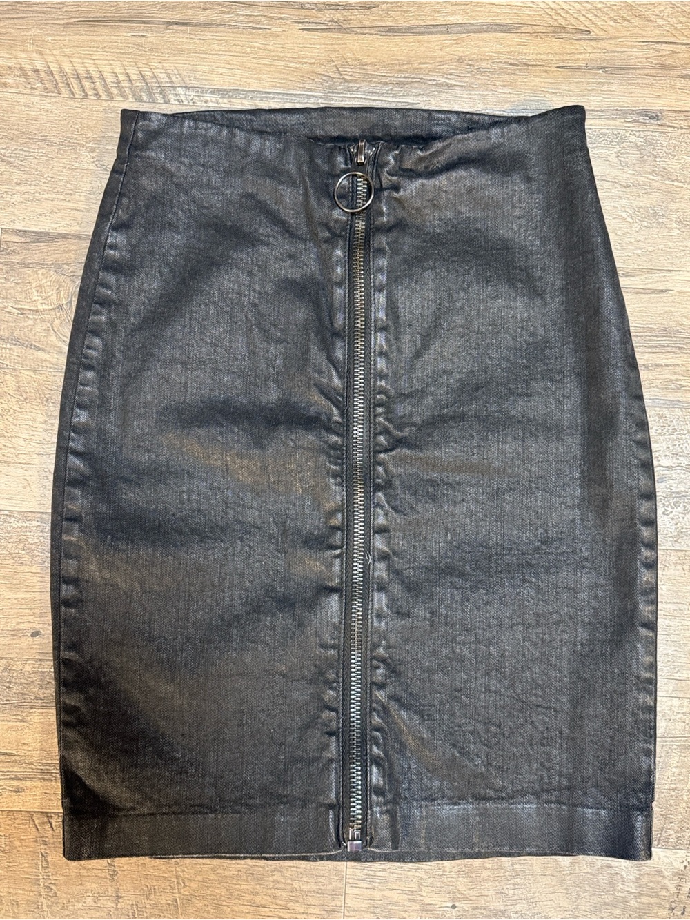 All Saints “Jade Pencil Skirt” - Black Full-Front Zipper - Size 6